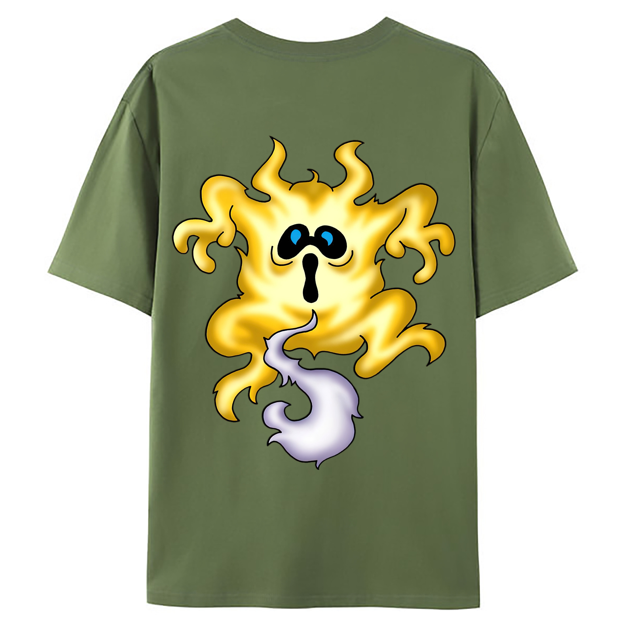 （画像用） ドラゴンクエスト Doragon Kuesuto Dragon Quest 綿100％ メンズ半袖Tシャツ（バックプリント） 通気性